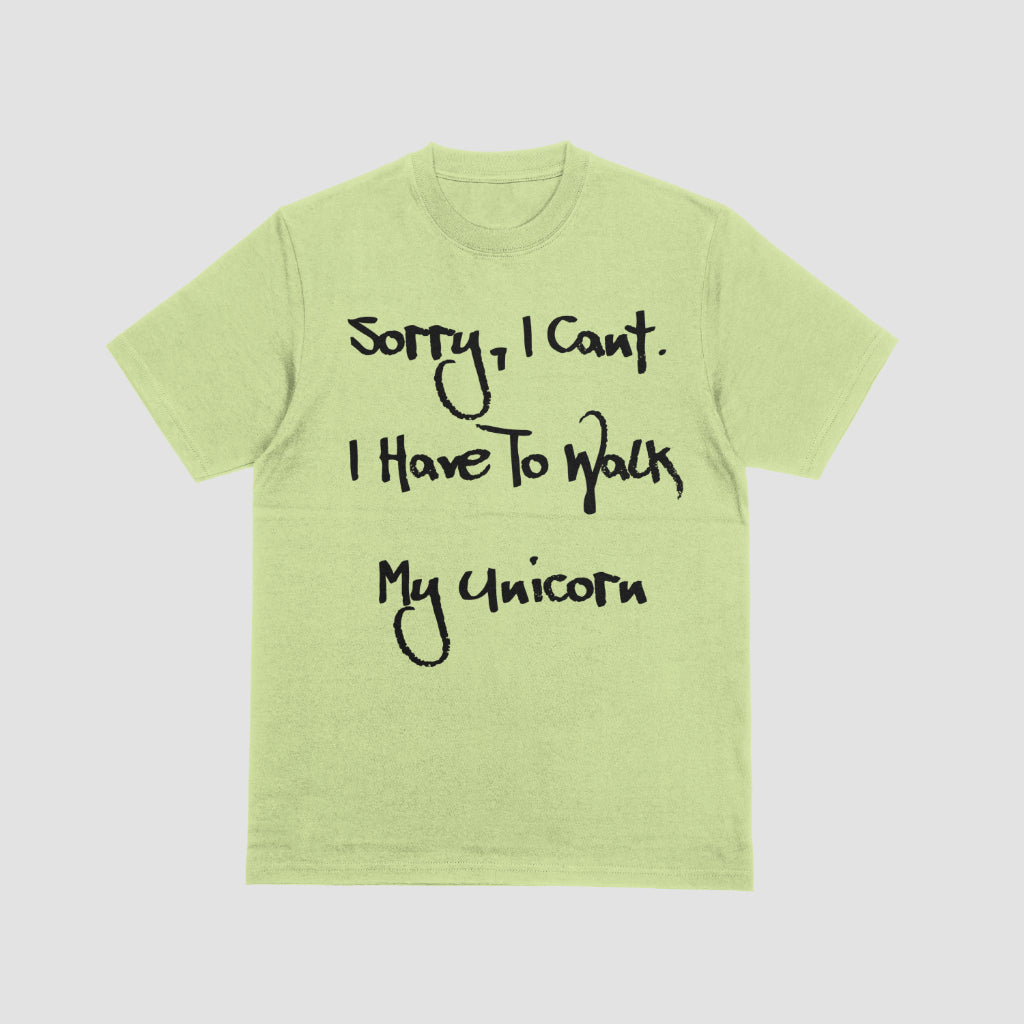 Sorry I Can’t I Have to Walk My Unicorn PNG for homebody designs
