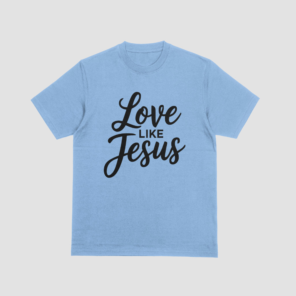 Black Font "Love Like Jesus" Christian Graphic
