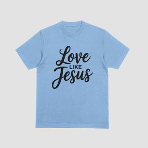 Black Font "Love Like Jesus" Christian Graphic
