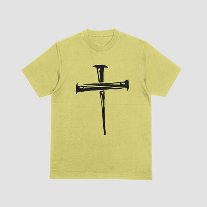 "Minimalistic Crucifixion Cross Artwork in Black and White"