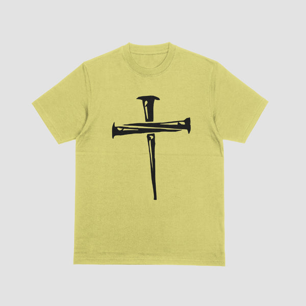 "Minimalistic Crucifixion Cross Artwork in Black and White"