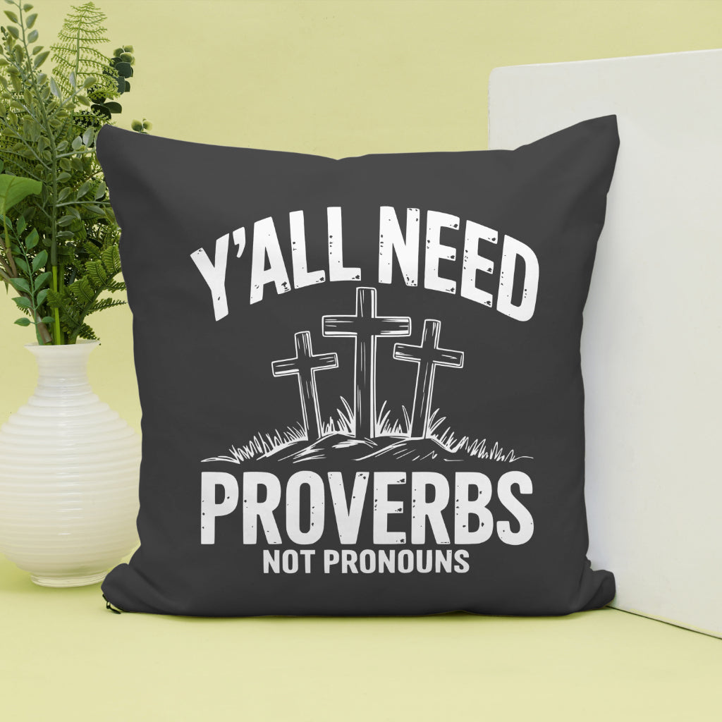 Proverbs Not Pronouns SVG Christian statement design
