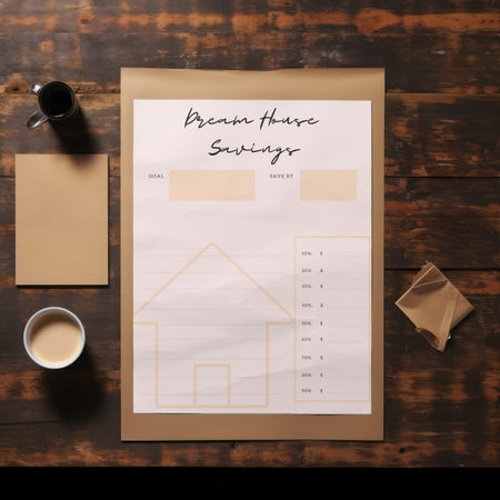 "Printable Savings Tracker for New Home"