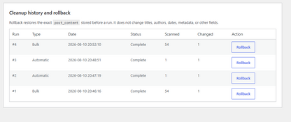 Automatic WordPress divider line remover