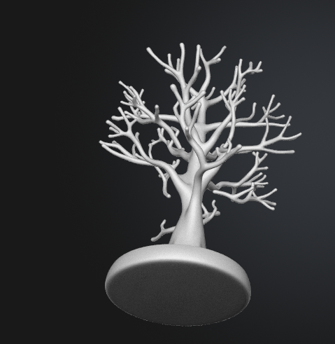 Bare tree jewelry stand STL digital download