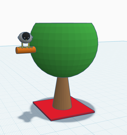 Bird Qi charger stand 3D model