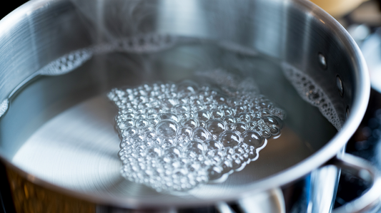 Boiling Water Macro Close Up – 6s Cinematic Stock Video with Music