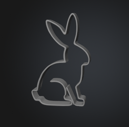 Bunny cookie cutter STL file