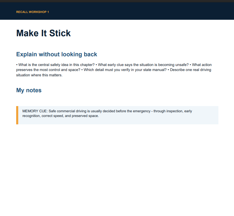 CDL General Knowledge study guide