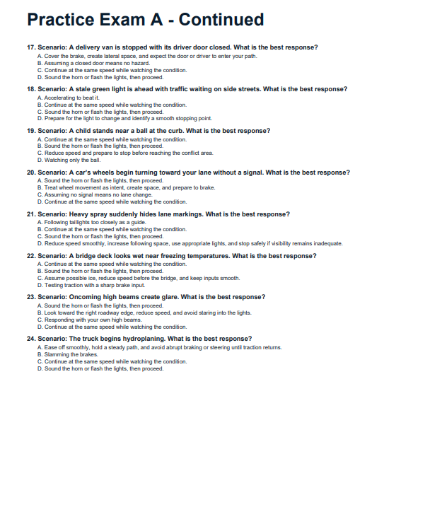 CDL General Knowledge Study Guide PDF | 100-Page Workbook