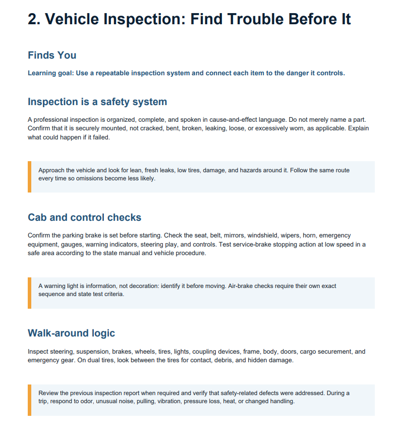 CDL permit study guide