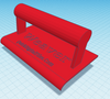 3D printable concrete curb edger design file for DIY landscaping tool.