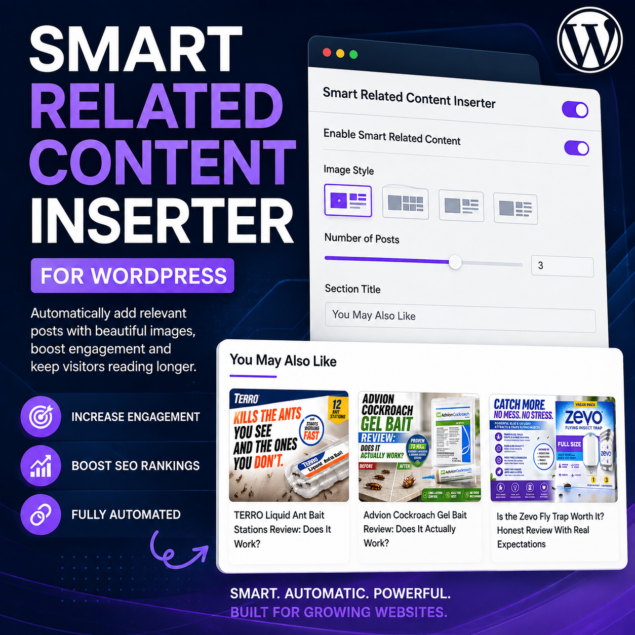 Smart Related Content Inserter for WordPress