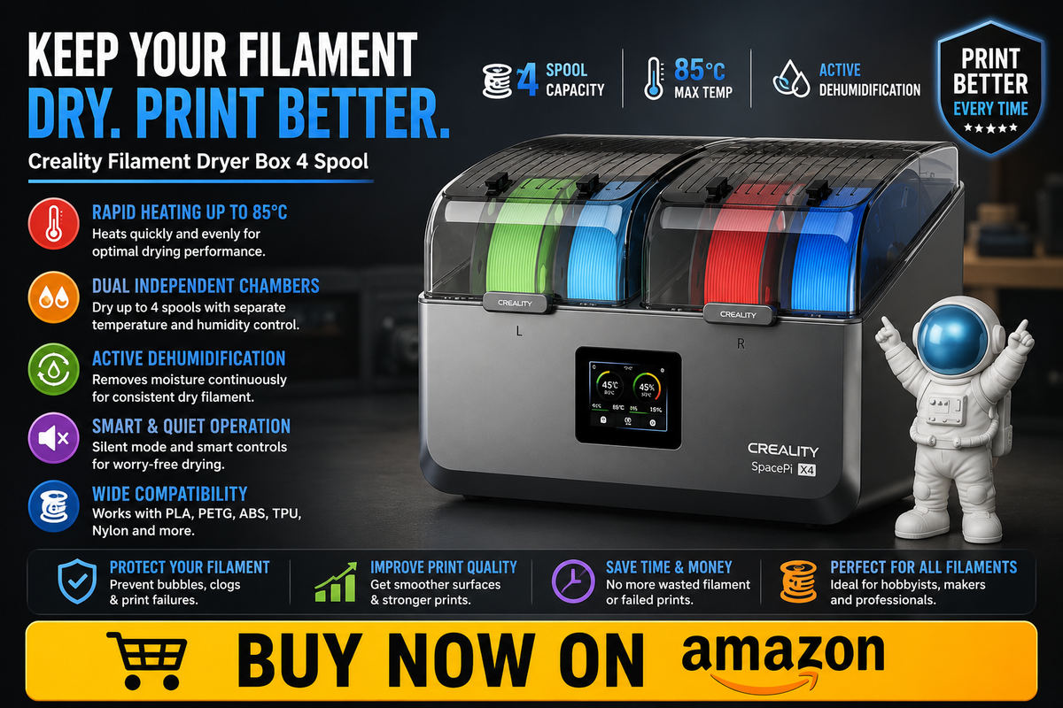 Creality SpacePi X4 Review: Is This 4-Spool Filament Dryer Worth