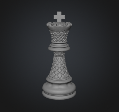 Chess king 3D model download