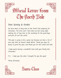 Editable Santa letter template with heartfelt holiday wishes.