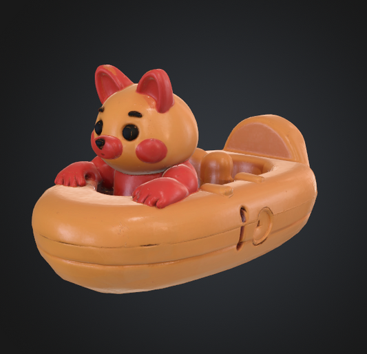 Cute puppy boat STL 3D model