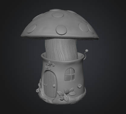 Fairy mushroom house STL file
