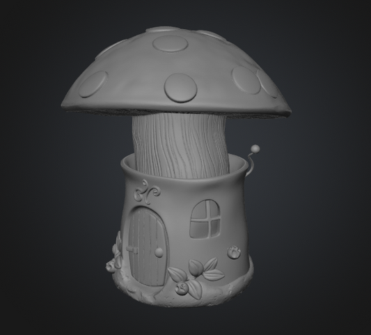 Fairy mushroom house STL file