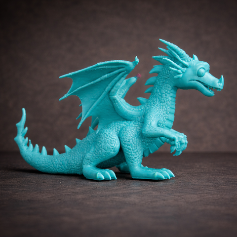 Fantasy Dragon 3D Print Model – Winged Dragon STL GLB OBJ