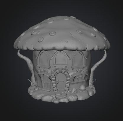 Fantasy mushroom house STL