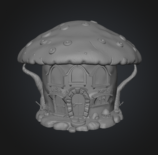 Fantasy mushroom house STL