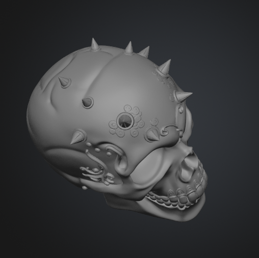 Fantasy skull STL