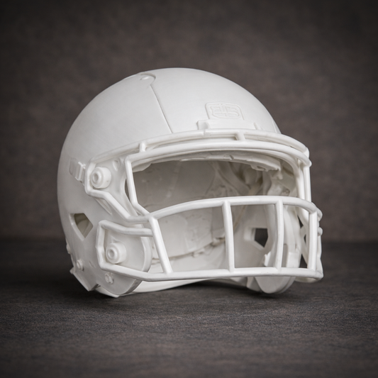 Football Helmet 3D Print Model – STL GLB OBJ Files