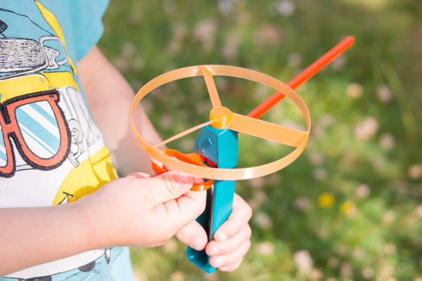 STL file for 3D printed helicopter toy with propeller.
