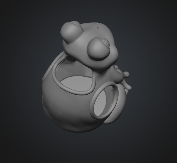 Frog succulent planter STL