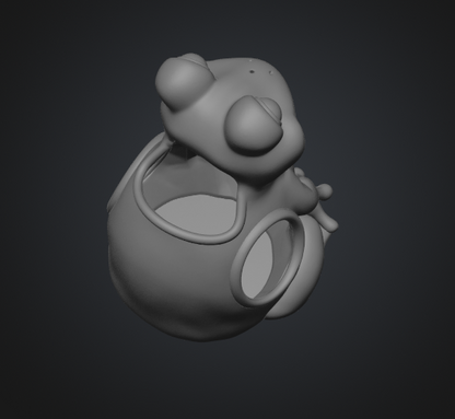Frog succulent planter STL