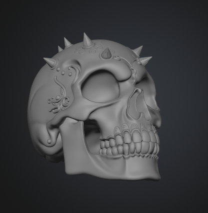 Gothic skull 3D model