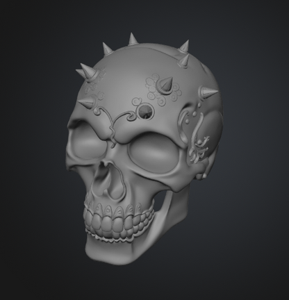 Horror skull STL file