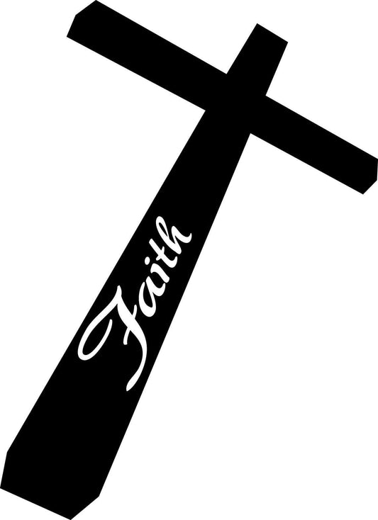 Inspirational "Faith" Cross Graphic Design Download