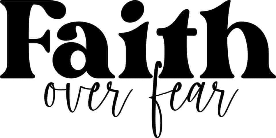 "Faith Over Fear" Inspirational Graphic Design Download