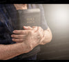 "Elderly woman holding Holy Bible PNG photo for spiritual reflection."