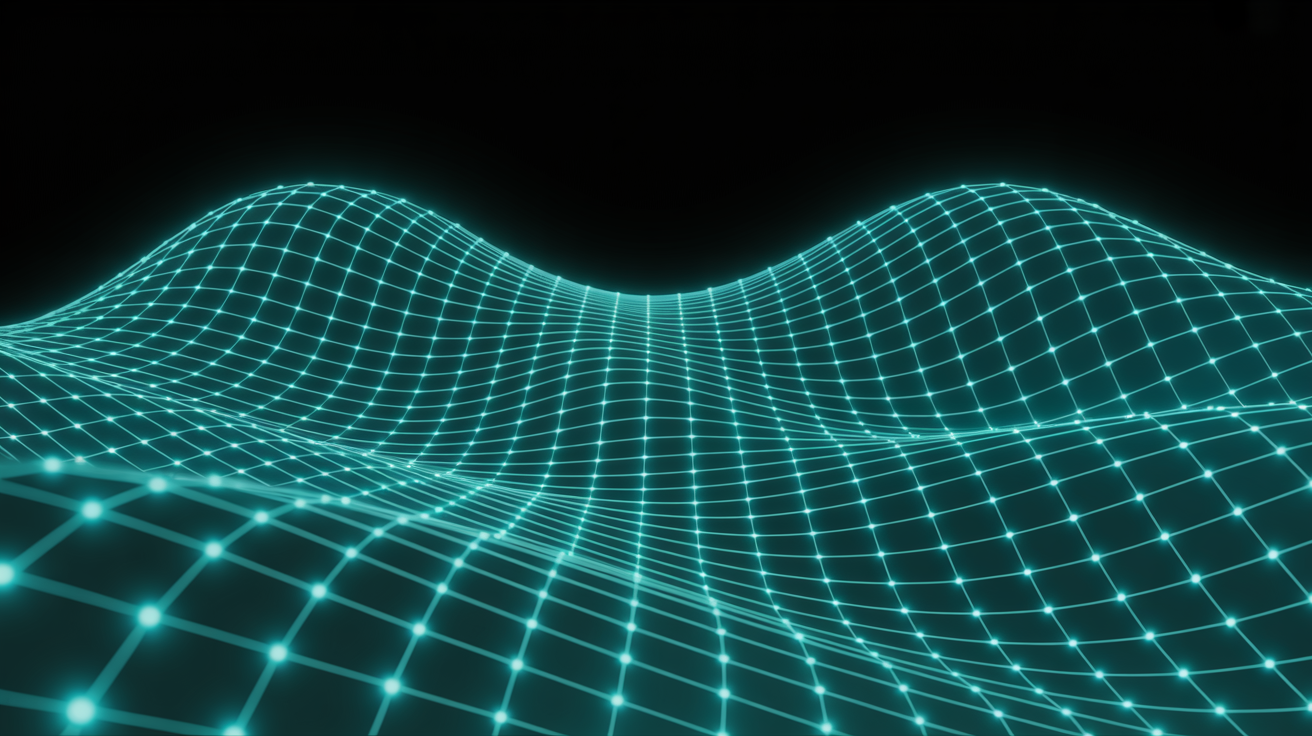 Neon Tech Grid Wave Animation – 4s Futuristic Stock Video