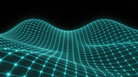 Neon Tech Grid Wave Animation – 4s Futuristic Stock Video