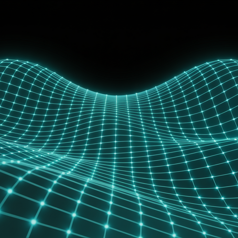 Neon Tech Grid Wave Animation – 4s Futuristic Stock Video