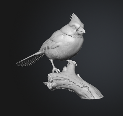 Northern Cardinal Statue: STL GLB