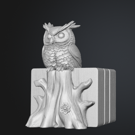 Owl bookend STL 3D printable model