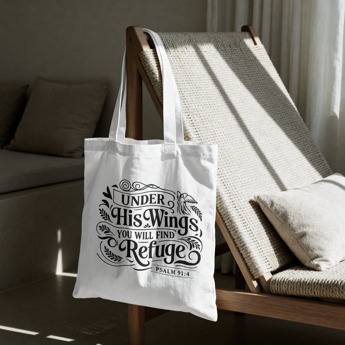 Under His Wings You Will Find Refuge: PNG JPEG PDF SVG