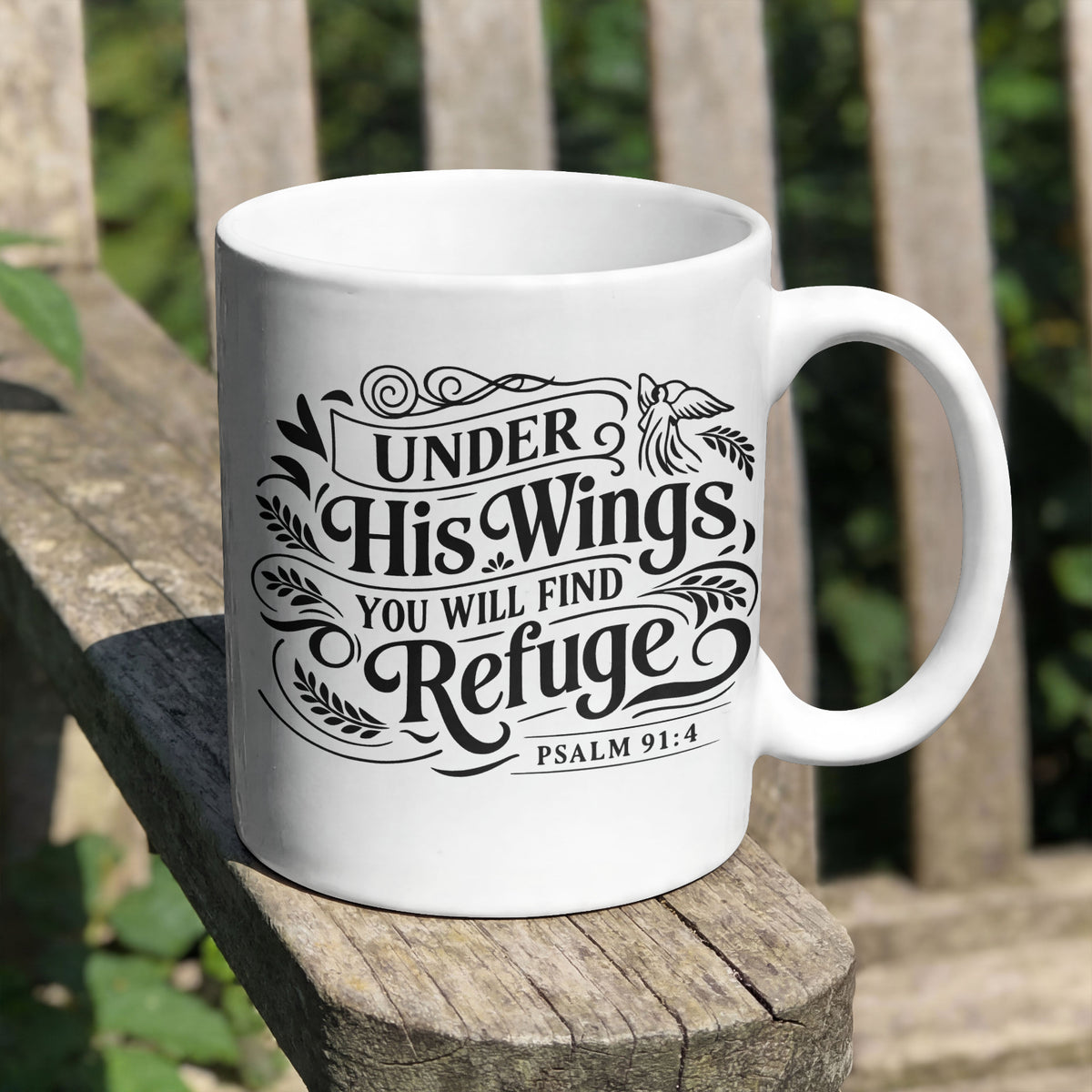 Under His Wings You Will Find Refuge: PNG JPEG PDF SVG