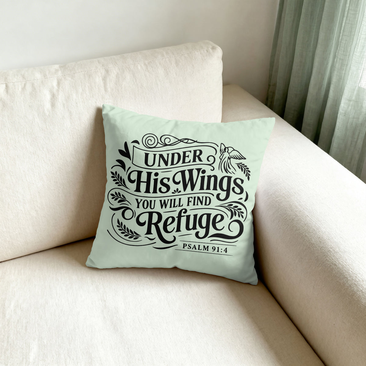 Under His Wings You Will Find Refuge: PNG JPEG PDF SVG