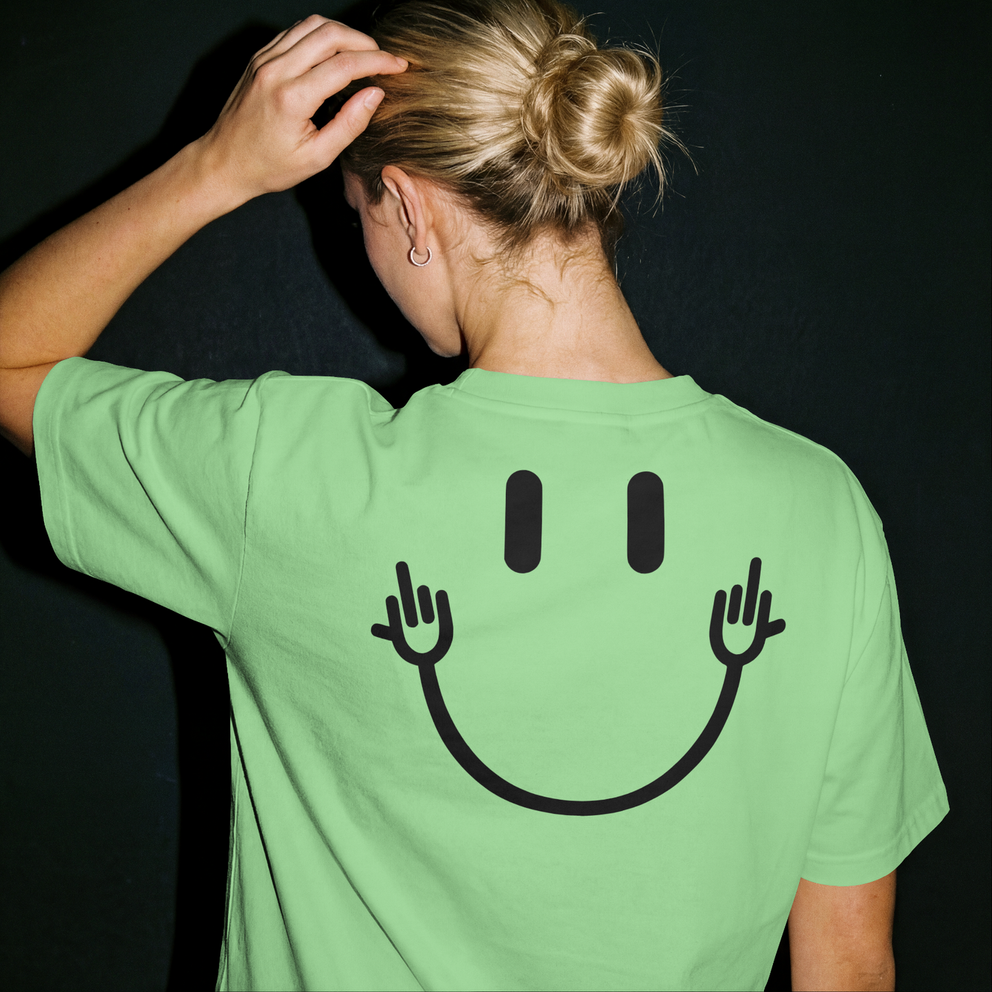 middle finger smiley face png
