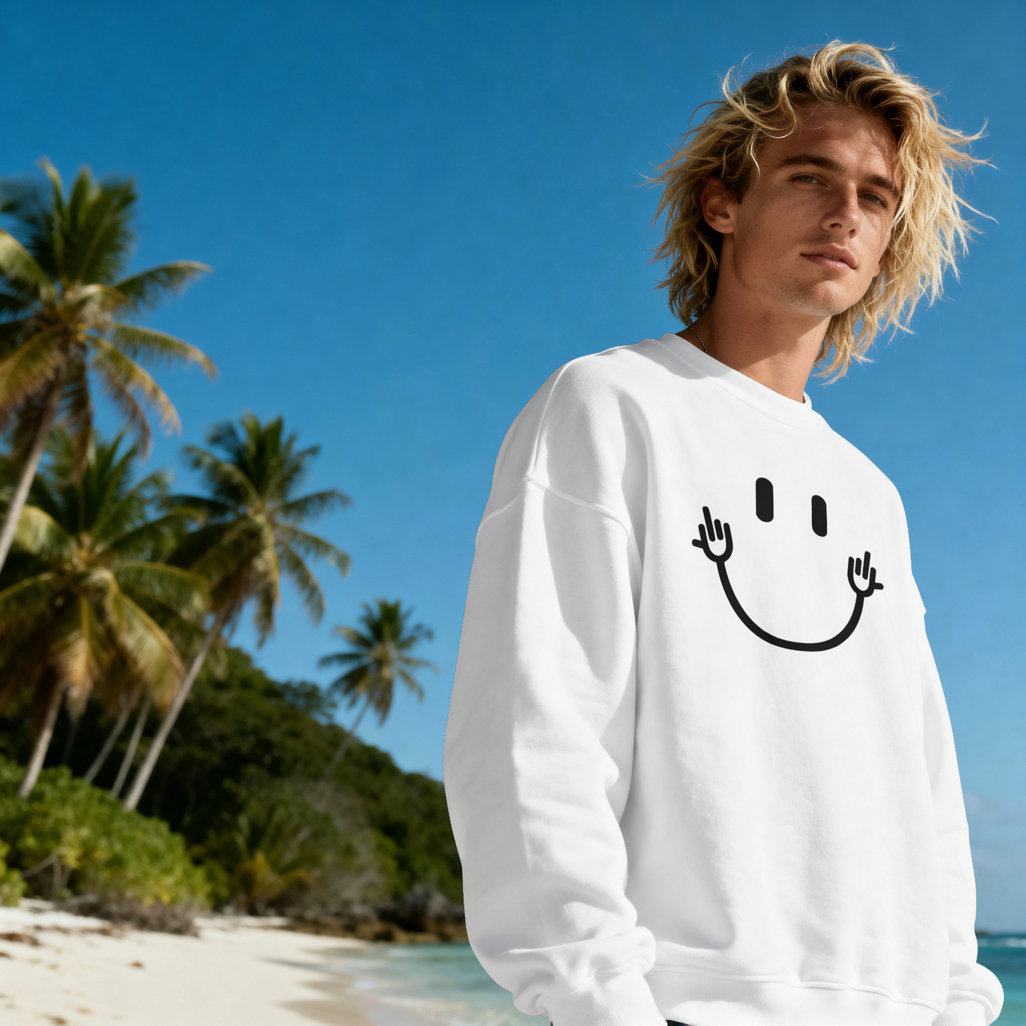edgy smiley face design
