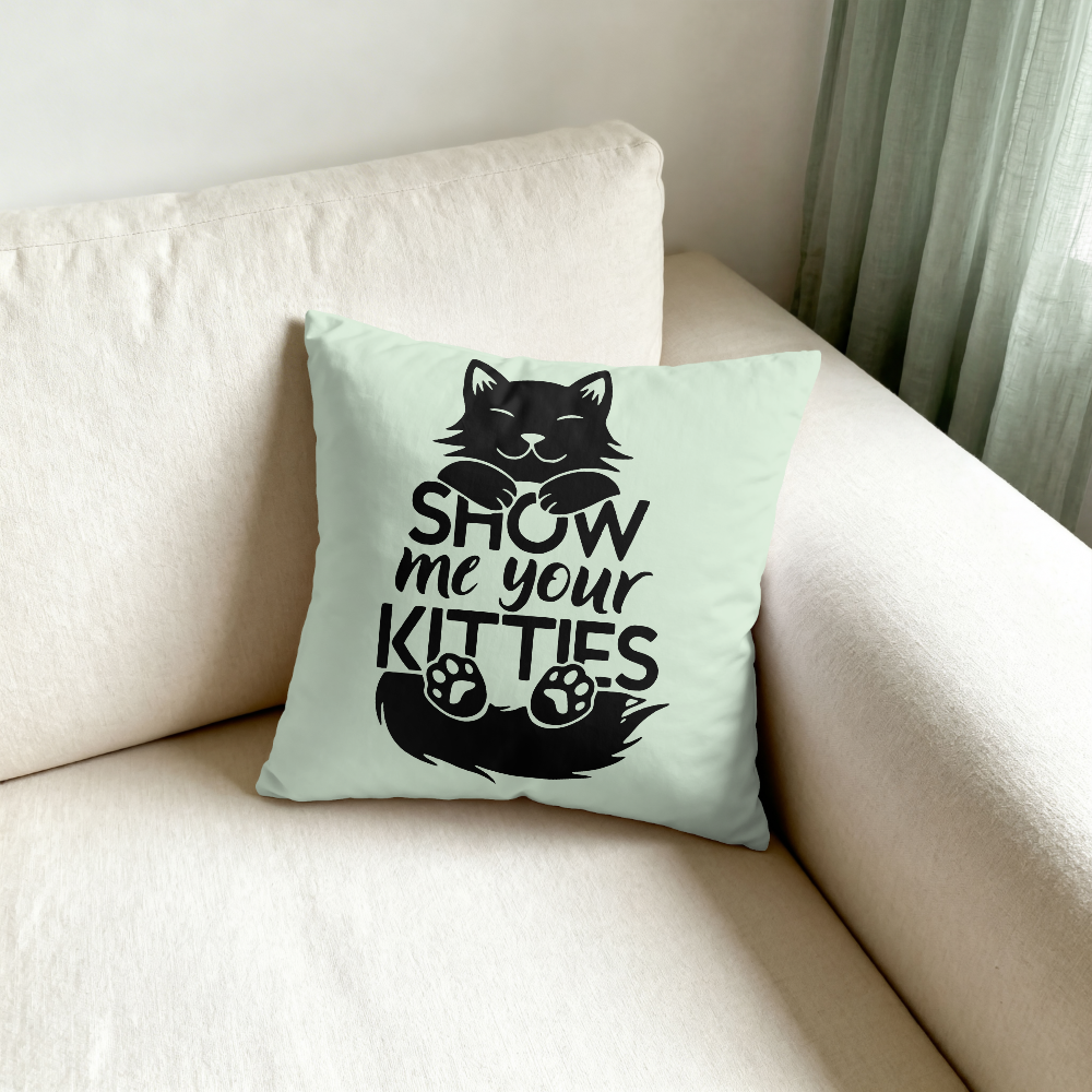 Playful cat graphic PNG artwork