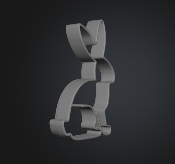 Rabbit cookie cutter 3D model
