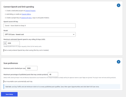 Revenue Gap AI review queue
