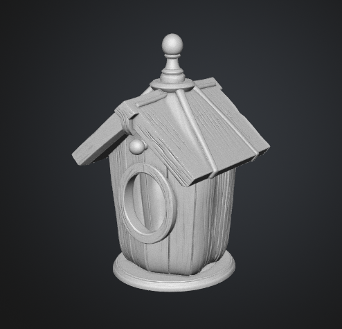 Decorative Birdhouse: STL GLB